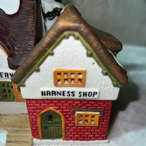 Vintage Lemax Exclusive Caddington Village Tannery Harness Shop 1996 Christmas - Picture 2 of 8
